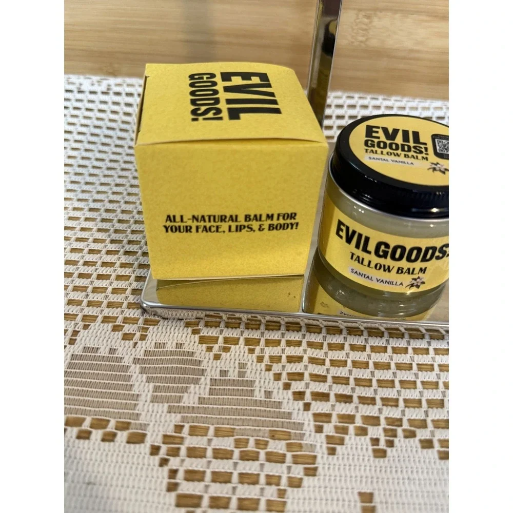 Evil Goods! Santal Vanilla Grass-Fed Beef Moisturizer Natural Tallow Balm - 56g